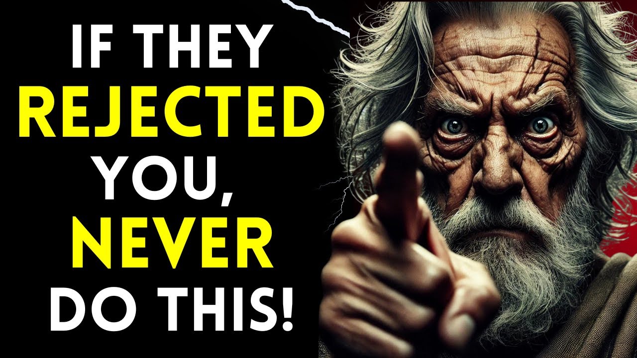 MUST WATCH! - When They Ignore/Rejected You, Don't Do This! - Stoicism