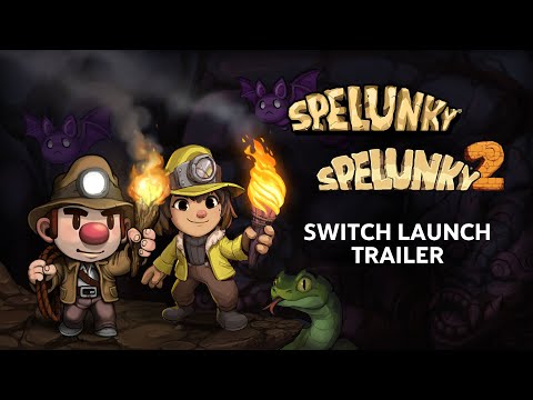 Spelunky and Spelunky 2 - Nintendo Switch Launch Trailer thumbnail