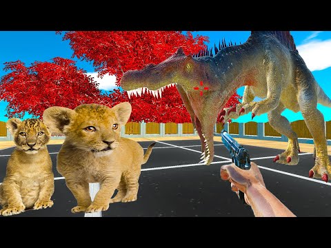 Finding and Rescue Baby Lions - Animal Revolt Battle Simulator