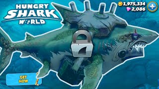 New VETERAN GREAT WHITE SHARK Unlocked!!! - Hungry Shark World | HD