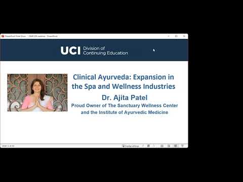 Clinical Ayurveda: Expansion in the Spa and Wellness Industries (Webinar)