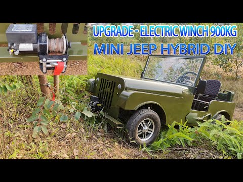 Upgrade Electric Winch 900kg For Mini Jeep Hybrid DIY