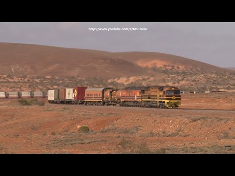 6AD1 struggles through the Wirrappa S Curve: Trains on the Trans Australian Railway #8