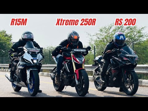 Hero Xtreme 250R vs Yamaha R15M vs Pulsar RS200 Performance Test