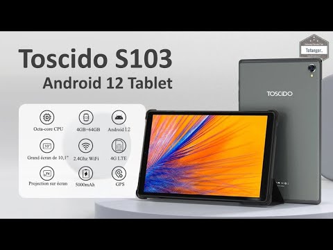 TOSCIDO S103 10,1-Zoll-Touch-Tablet – Android12 – 4 GB RAM und 64 GB Rom – Unboxing