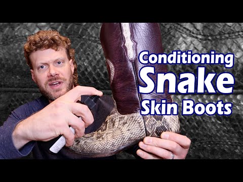 Don't Ruin Your Snakeskin Cowboy Boots Boots When Conditioning!