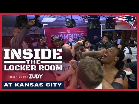 Inside the Locker Room: Patriots celebrate winning AFC Championship