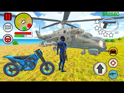 Iron-Man Flying Hero Escaping From Police in US Army Helicopter Simulator - Android Gameplay.