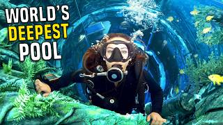 DIVING IN THE WORLD'S DEEPEST POOL!!