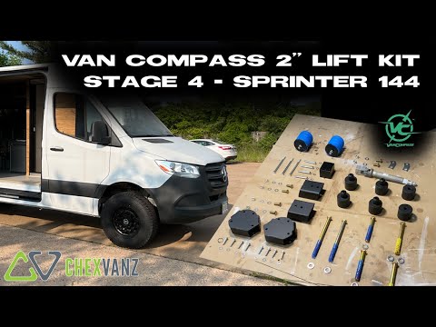 Van Compass 2" Stage 4 Lift Kit Install - Mercedes 144 Sprinter