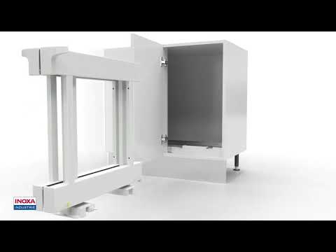 Panier coulissant 839 Compact 2 pour meuble d'angle - Ellite INOXA