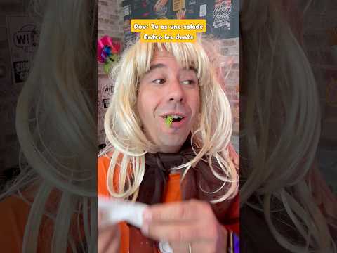 Quand tu as un truc entre les dents…😅🍟