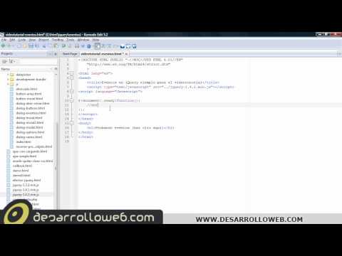 Introducción a los eventos en jQuery Parte 1 de 3