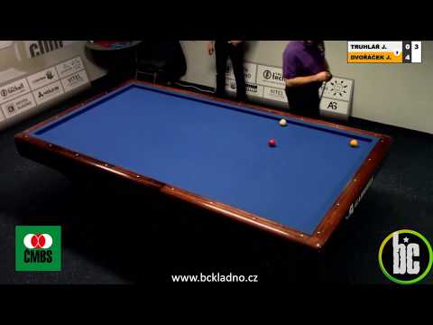 Czech 3-cushion league D2 - 2nd round - Truhlář vs. Dvořáček J.