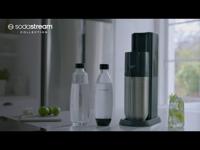 SodaStream Wassersprudler Duo mit CO2-Zylinder, 2X Glasflasche und 2X 1L  spülmaschinenfeste Kunststoff-Flasche, Weiß, Höhe: 44 cm