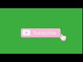 Subscribe Button (Pink w/ notification bell) Green Screen