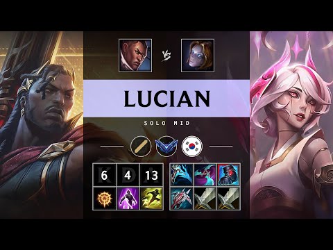 Lucian Mid vs Orianna - KR Diamond Patch 25.13