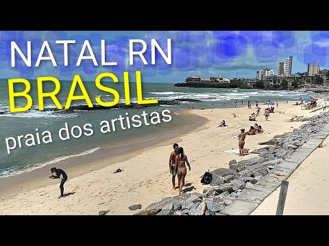 #O que tem na praia dos artistas em Natal RN Brasil #😍🫶