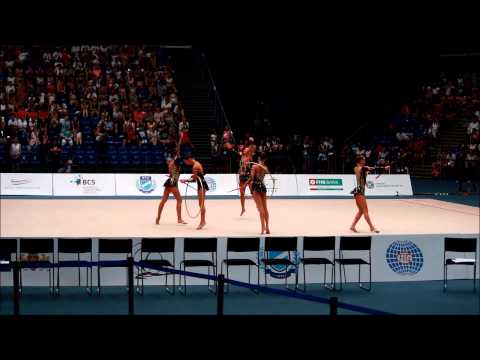 Groups AA Hungary / 6 Clubs 2 Hoops - Rhythmic Gymnastics World Cup Budapest, 2015.08.08