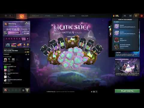 Dota2 Nemestice Battle Pass Level Bundle