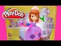 PLAY DOH Sofia The First Tea Party Set Disney Princess Royal Playdough Toy Videos