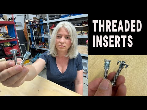How to use threaded inserts for wood. Complete guide to threaded inserts and T-nuts. - YouTube