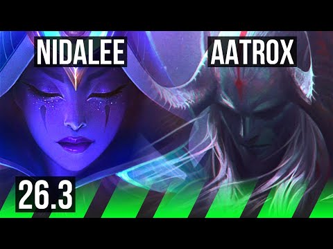 NIDALEE vs AATROX (JGL) | Good KDA: 11/1/9 | EUW Challenger | 26.3