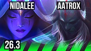 NIDALEE vs AATROX (JGL) | Good KDA: 11/1/9 | EUW Challenger | 26.3