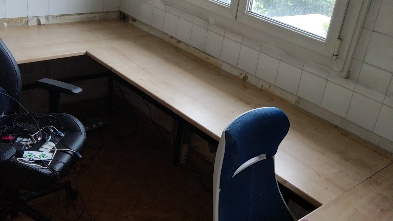 Tuto: Plan de travail - traçage, découpe et pose - ravancement de moulure