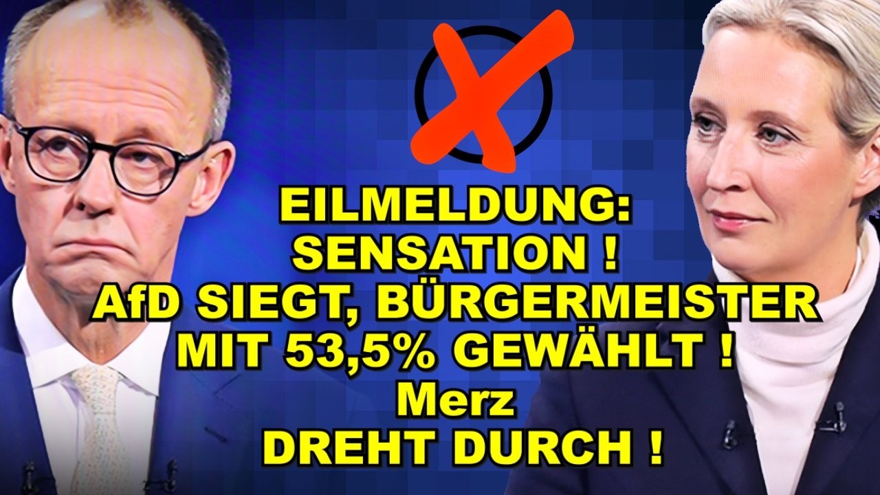 EIL: AfD SIEGT! Bürgermeister mit 53,5%!