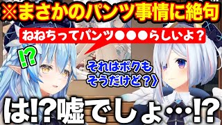 ねねちのレアパンツ事情を話したつもりがまさかの同士が目の前にいて驚きを隠せない雪花ラミィ【ホロライブ/ホロライブ切り抜き】