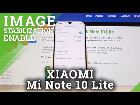 How to Activate Image Stabilization in XIAOMI Mi Note 10 Lite – Image Stabilization
