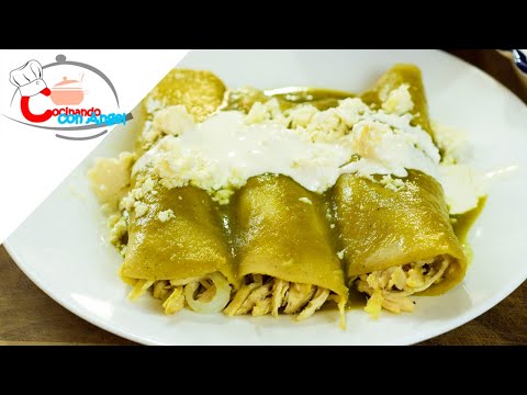 Enchiladas Verdes Receta Casera