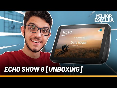 AMAZON ECHO SHOW 8: UNBOXING E PRIMEIRAS IMPRESSÕES DA ALEXA | Vinicius Codes