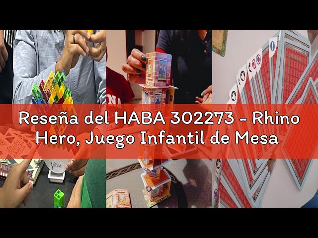 Vídeo relacionado con HABA 302273 - Rhino Hero, Juego Infantil de Mesa de Habilidad. Más 5 años