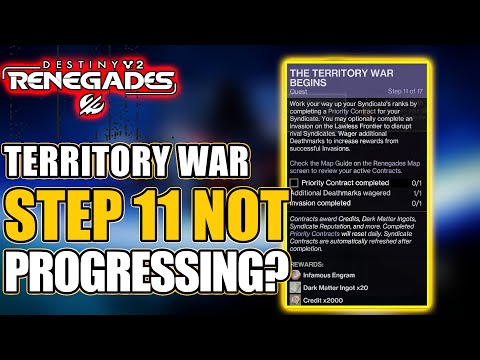 DESTINY 2: Step 11 Territory War Begins Won't Progress? Try This