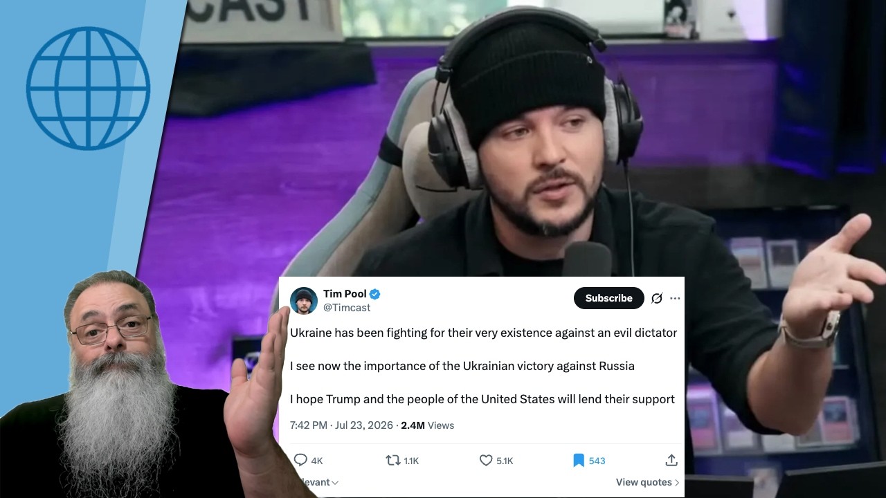 TIM POOL deixa de ser RUSSETE e declara APOIO a UCRÂNIA, após LAURA LOOMER: O que ESTÁ ACONTECENDO?