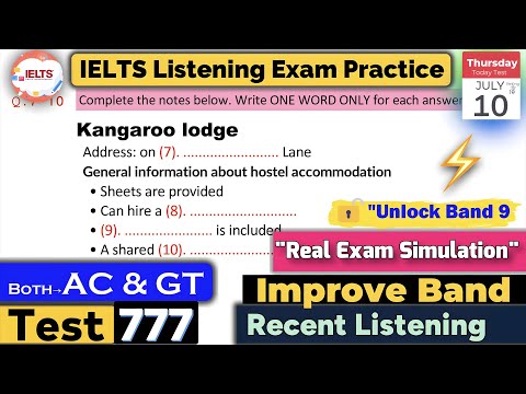 IELTS Listening Practice Test 2025 with Answers | Recent Exam - 777