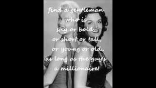 Marilyn Monroe and Jane Russell - Two little girls from little rock with lyrics
