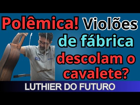 Por que violões da Rozini novos o cavalete descola?