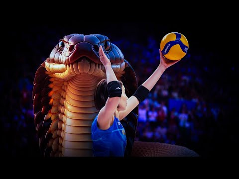 Cobra Style Serve by Sarina Koga | Craziest Serve in Volleyball History !!!