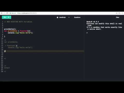 Javascript Web Hoisting With Variable Function Expression