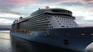 Stunning arrival of the Anthem of the Seas into Dunedin on the 19th February 2026