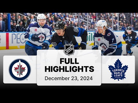 NHL Highlights | Jets vs. Maple Leafs | December 23, 2024