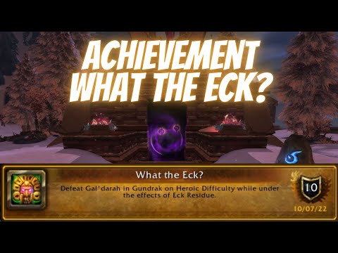 Achievement What the Eck? Gundrak World of Warcraft Wrath of the Lich King