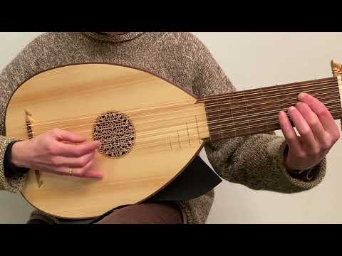 J. Wood Signature 8 Course Renaissance Lute after Hieber