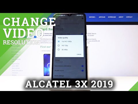 How to Adjust Video Resolution in Alcatel 3X 2019 – Set Up Resolution of Recording Videos