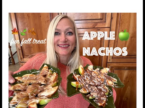 🍏Apple Nachos🍏 Perfect fall treat🍂🍃🍁 It's like a caramel apple, but easier.