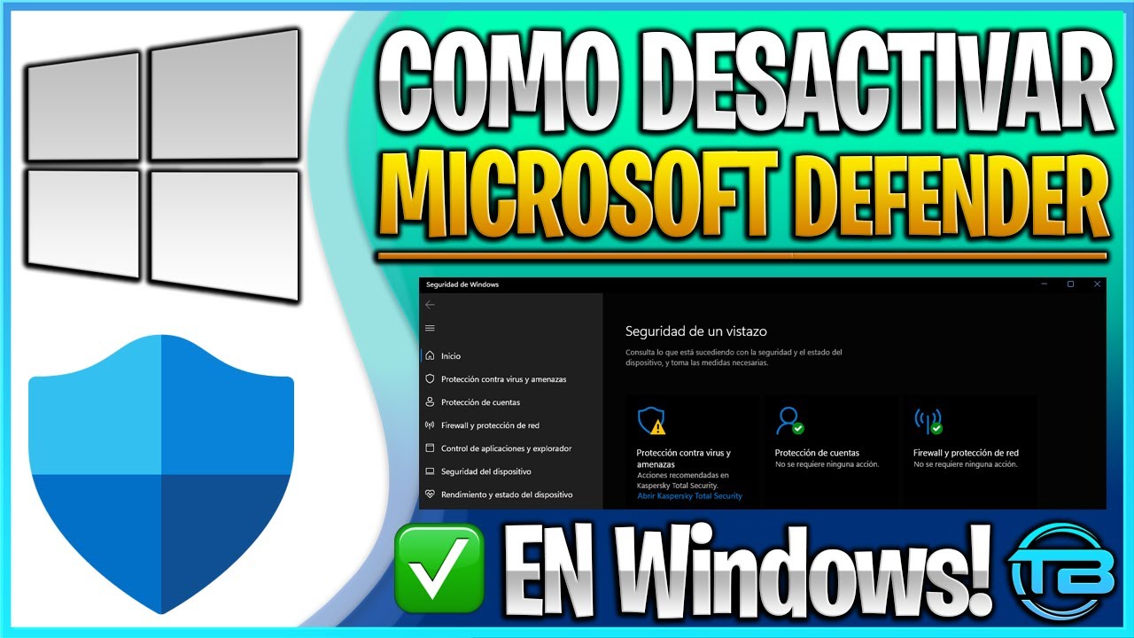 COMO DESACTIVAR WINDOWS DEFENDER 🛡️ Solución para evitar antivirus y seguridad de mi PC.