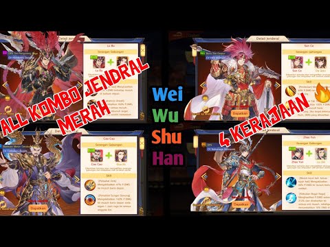 Semua Skill Kombo Jendral merah🔥🔥 dynasty heroes romance samkok